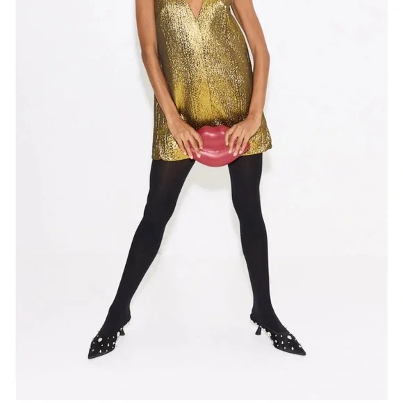 Gold Sleeveless Simon Miller Dress